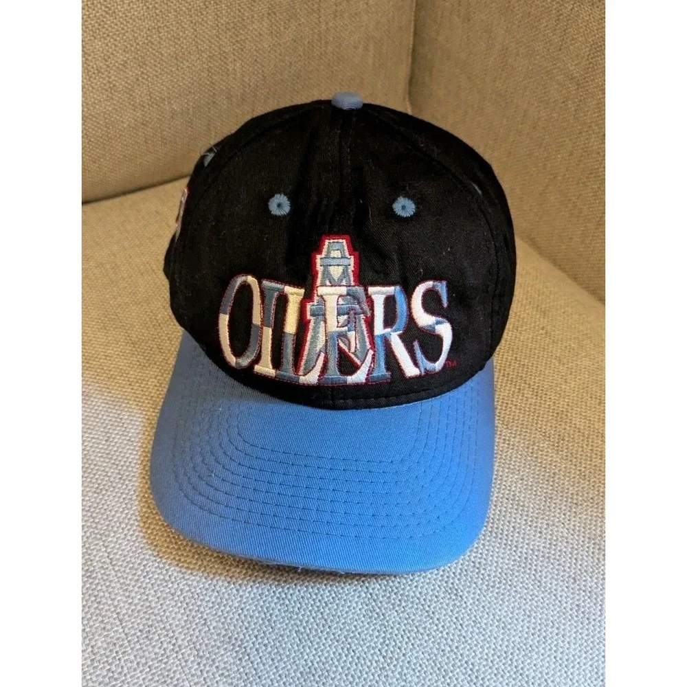 Vintage Houston Oilers NFL Snapback Cap Hat - #1 Apparel Made In‎ USA RARE